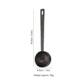 Cuillère à café 30ml en acier inoxydable noir mat avec marquages de capacité gravés - Cuillère 30ml / Noir
