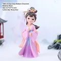 Cute Diaochan theme resin figure in ancient Hanfu style with pink and purple tones - Medium Diaochan (1060-35)