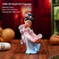 Cute resin girl figurine Xi Shi in pink and blue dress, size 4.9x2.8x8.9cm - Small Xishi (1060-36)