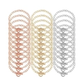 Schicke Büroklammerketten-Armbänder in Gold, Silber und Roségold mit OT-Verschluss - Roségoldene OT-Knebelkette