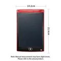 8.5 inch red and black LCD writing tablet for kids with stylus and clear button - 8.5 Inches / Economic Colorful Style / Red