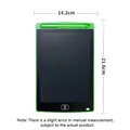 8.5 inch green LCD writing tablet for kids with dimensions 14.2cm by 21.6cm - 8.5 Inches / Economic Colorful Style / Green