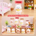 Miniature cat and dog resin figurines with acrylic signs, 8-piece blind box set - -377 Families With Cats And Dogs 8 / Random One