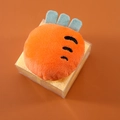 Carrot shaped coral fleece hand towel in clear box, super absorbent for bathroom - Carrot Style / Style in Gift Presentation / Orange