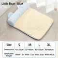 Blue bear cooling pet mat for dogs and cats with size chart S to XL for pets up to 20kg - Blue Bear / Size L (60*45cm) (recommended For Those Under 20 Catties)