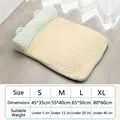 Size chart for green bear pet cooling mat with weight guides in kilograms and dimensions - Green Bear / Size L (60*45cm) (recommended For Those Under 20 Catties)