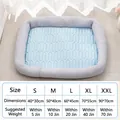 Cooling pet mat size chart from S to XXL with detailed dimensions and weight guides - Grey Blue / Size L (60*45cm) (recommended For Those Under 20 Catties)