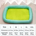 Cooling pet mat size chart in green and blue, suitable for dogs and cats up to 35kg - Green Leap / Size L (60*45cm) (recommended For Those Under 20 Catties)