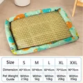 Size chart for pet cooling mat with fish pattern border in five sizes from S up to XXL - Green Turbot / Size S (40*30cm) (recommended For Users Weighing Up To 5 Catties)