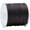 Dark brown 72 braided cord spool for handmade jewelry and DIY bracelet weaving - Coffee