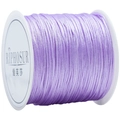 Spool of purple braided nylon string for DIY jewelry making and handmade weaving crafts - Light Purple