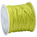 Bright green jade cord on white spool for DIY jewelry weaving and handmade crafts - Yellow-Green
