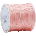Pink jade thread 72 braided cord spool for handmade jewelry making and DIY crafts - Bright Pink