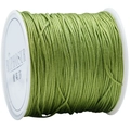 Grass green 0.8mm braided nylon cord for DIY jewelry making and handmade crafts - Army Green