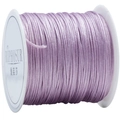 Single spool of light purple braided nylon cord for DIY jewelry and knotting - Gray Purple