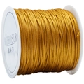 Roll of golden 72-gauge cord for DIY jewelry braiding and handmade bracelets - Khaki/Earth Yellow