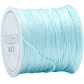Light blue 72# nylon braiding cord for DIY jewelry making on white plastic spool - Aqua Blue