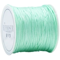Mint green nylon cord spool for DIY jewelry making and woven bracelets - Celadon