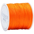 Orange 72# nylon cord on spool for DIY bracelet and jewelry making crafts - Orange