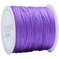 Purple nylon cord on a spool for DIY jewelry making and handmade bracelet weaving - Purple