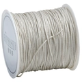 DIY braided jewelry cord in cream white finish for handmade bracelets and necklaces - Off-White