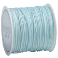 Light blue 72 gauge jade cord roll for DIY jewelry weaving and necklace crafting - Pale Blue
