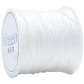 White nylon cord spool for DIY jewelry braiding and handmade necklace cord making - White
