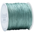 Cyan 72 jade thread spool for DIY jewelry braiding with a high-gloss satin finish - Fruit Green