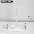 Transparent two-layer rotating jewelry organizer for earrings and necklaces display - New Double Layer Rotating Style / Clear