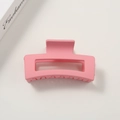 Large matte pink rectangular hair claw clip for thick hair, minimalist matte shark clip - #25 Matte Pink - 8.5cm / Bulk (No Packaging)