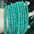 Strand of 5x8mm turquoise rondelle beads with black veins for DIY jewelry making - Green Pine 2 / 5*8mm (approx. 73 pcs/strand)
