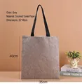 Eco-friendly gray Tyvek tote bag with wrinkled texture and black handles, size 35x40cm - 35x40cm / Gray