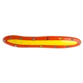 Barrette à cheveux fine orange et jaune sertie de strass colorés brillants - Style Contraste Orange Jaune (NXF00442) Pince à Ressort