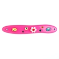 Barrette en résine rose couleur bonbon avec strass colorés et motif floral - Style Fleur de Soleil Rose (NXF00445) Pince à Ressort