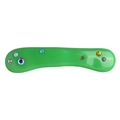 Barrette à cheveux verte en résine avec strass colorés pour le coiffage d'été des femmes - Style Arc Émeraude (NXF00448) Pince à Ressort