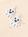 Orecchini a fantasma bianco in acrilico per Halloween, misura 5 cm x 7,2 cm - Stile Fantasma 4