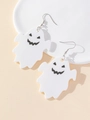 Orecchini a fantasma in acrilico per Halloween con simpatici ganci in argento - Stile Fantasma 6