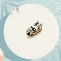 Silver dragon head spacer bead with vintage finish for DIY bracelet jewelry - Antique Silver