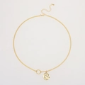 Schicke mehrlagige goldene Gliederkette mit antikem römischem Münzanhänger für Damen - Goldener Münzanhänger-Stil (NXN01899)