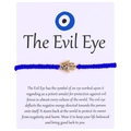 Blue braided evil eye hamsa hand bracelet with sparkling colorful zircons - Style 3 (B0003) / Blue