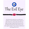 Handmade black woven Evil Eye bracelet with a pink eye pendant and gold-plated finish - Style 6 (B0006)