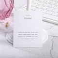 Close-up of white Make a Wish bracelet card with multilingual thank you messages - Thanks Theme Card (K078) / 9CM*7CM