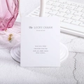 Tarjeta blanca minimalista 'The LUCKY CHARM' para exhibir pulseras y empaque de joyas - Tarjeta de la Suerte (K083) / 9CM*7CM