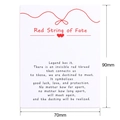 Tarjeta de deseo Red String of Fate para joyas de amistad, tamaño 90mm x 70mm - Tarjeta Hilo Rojo del Destino (K128) / 90mm*70mm