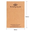 Tarjeta de embalaje de papel kraft para pulsera ojo turco de 120mm por 80mm - Tarjeta Kraft Info Mal de Ojo (K129) / 120mm*80mm