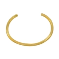 Polished 18K gold-plated titanium steel open bangle with a minimalist geometric design - Gold Bracelet (YS807)
