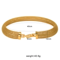 18K gold mesh necklace 40cm length with 16mm band width and secure buckle - Mesh Weave (YS787-16mm) / Gold Necklace