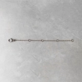 Silver stainless steel extension chain with lobster clasp and multiple adjustment rings - Long / Steel