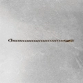 Polished silver stainless steel extender chain with lobster clasp and drop tag - Medium / Steel