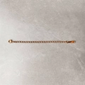 Rose gold stainless steel extender chain with lobster clasp and drop-shaped charm tag - Medium / Rose Gold